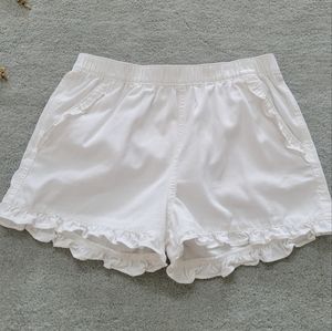 3 for $20 crewcut ruffle white shorts